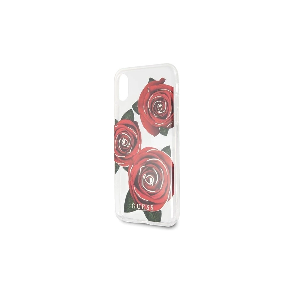 Hurtownia GSM - Etui Guess GUHCPXROSTR Apple iPhone X transparent hard case Flower Desire red rose - GUE336CL - {ean13} - Hurt