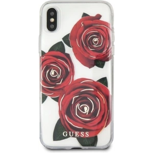 Hurtownia GSM - Etui Guess GUHCPXROSTR Apple iPhone X transparent hard case Flower Desire red rose - GUE336CL - {ean13} - Hurt