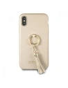 Hurtownia GSM - Etui Guess GUHCPXRSSABE Apple iPhone X/XS beige/beżowy hard case Saffiano with ring stand - GUE337BEI - {ean13} - Hurt