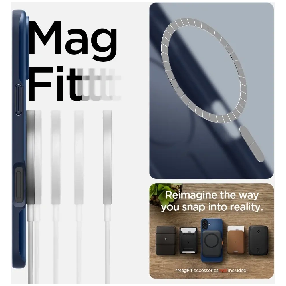 Wholesale Spigen Thin Fit Mag MagSafe Apple iPhone 16 Navy Blue - SPN16530 - {ean13} - Hurt