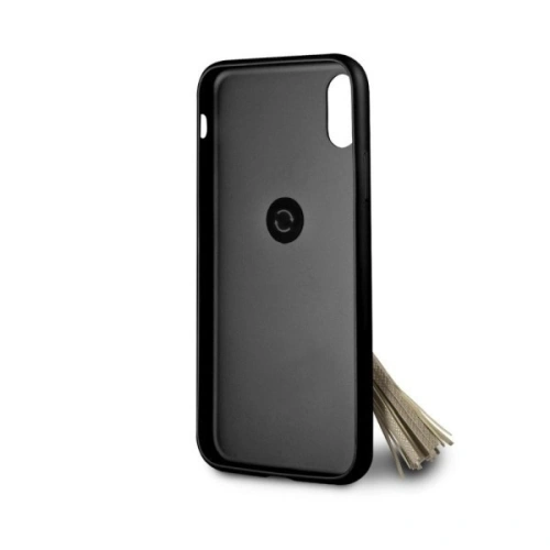 Etui Guess GUHCPXRSSABK Apple iPhone X/XS black/czarny hard case Saffiano with ring stand