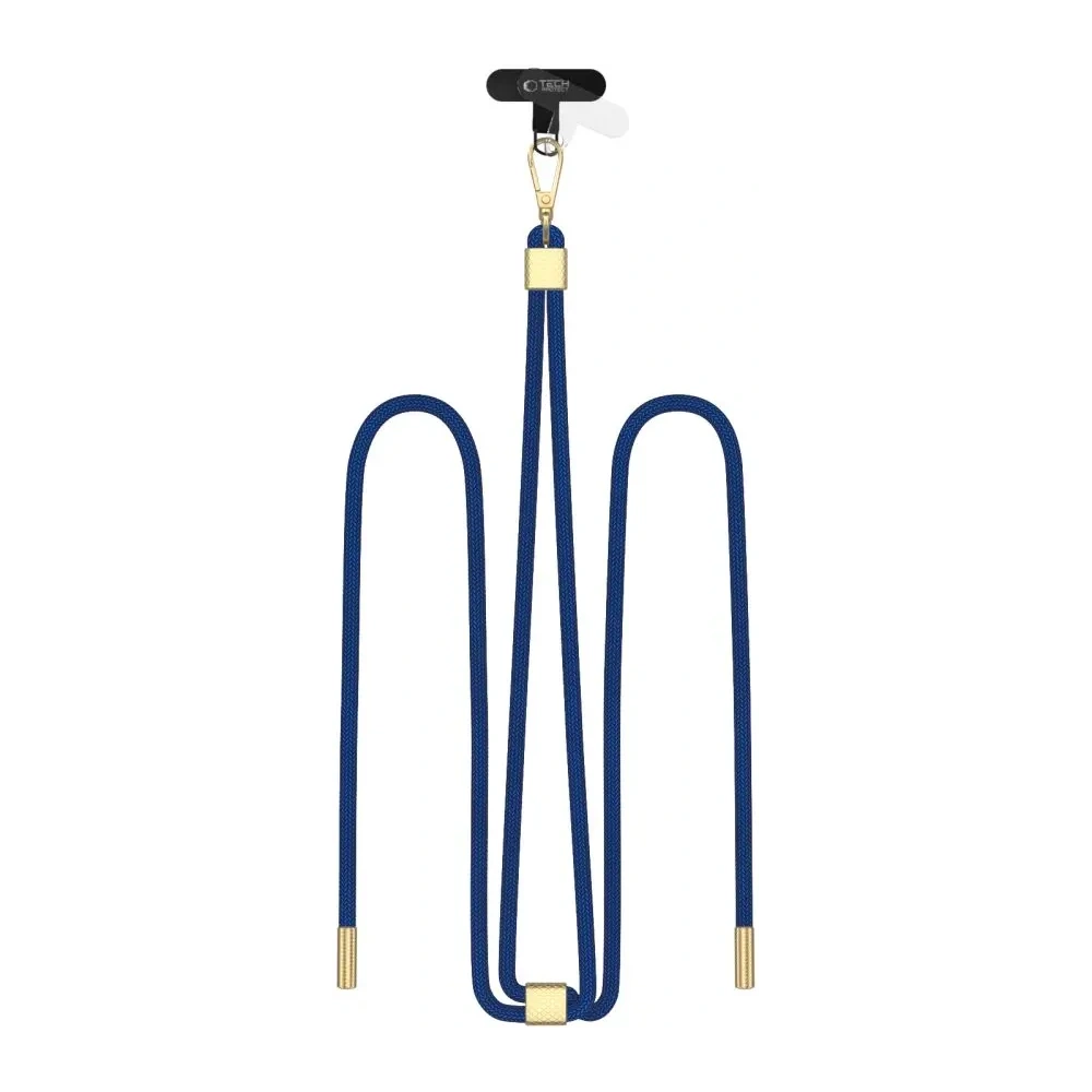 Hurtownia GSM - Tech-Protect C2S curea de umăr din frânghie albastru marin/auriu - THP3457 - {ean13} - Hurt