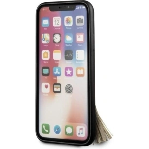 Hurtownia GSM - Etui Guess GUHCPXRSSABK Apple iPhone X/XS black/czarny hard case Saffiano with ring stand - GUE338BLK - {ean13} - Hurt