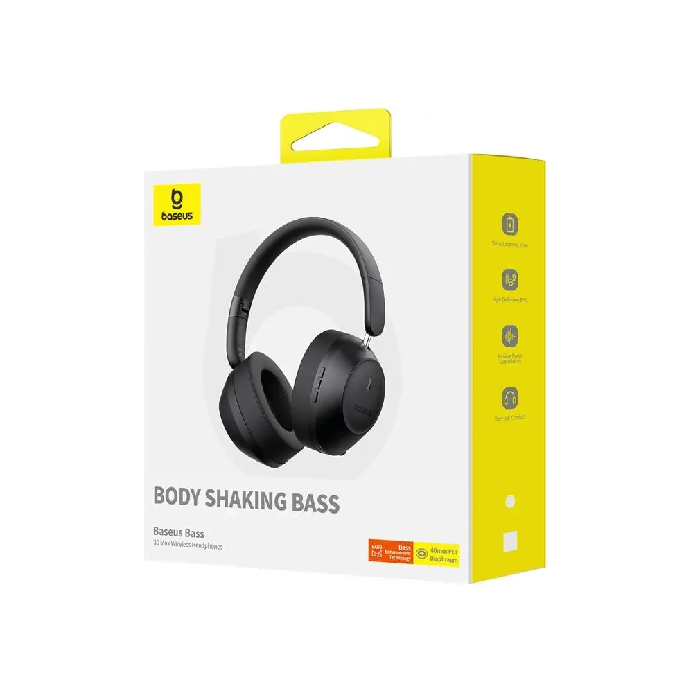 Hurtownia GSM - Baseus Bass 30 Max ENC Bluetooth 5.3 kabellose In-Ear-Kopfhörer (schwarz) - BSU8875 - {ean13} - Hurt