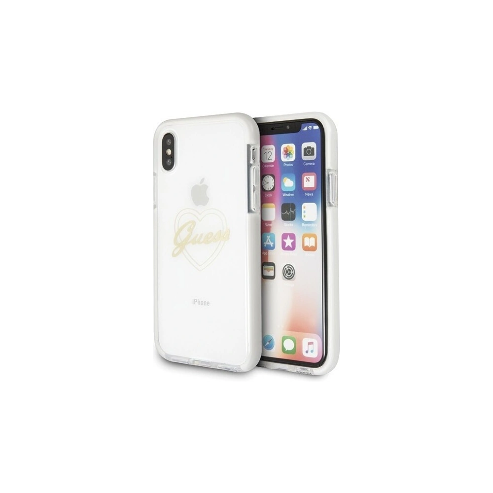 Hurtownia GSM - Etui Guess GUHCPXSHGO Apple iPhone X/XS hardcase gold Heart ShockProof - GUE339GLD - {ean13} - Hurt