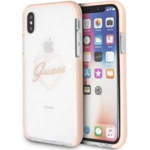 Hurtownia GSM - Etui Guess GUHCPXSHPI Apple iPhone X/XS hardcase pink Heart ShockProof - GUE340PNK - {ean13} - Hurt