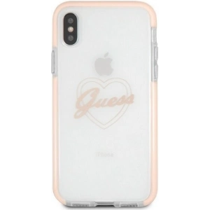 Hurtownia GSM - Etui Guess GUHCPXSHPI Apple iPhone X/XS hardcase pink Heart ShockProof - GUE340PNK - {ean13} - Hurt