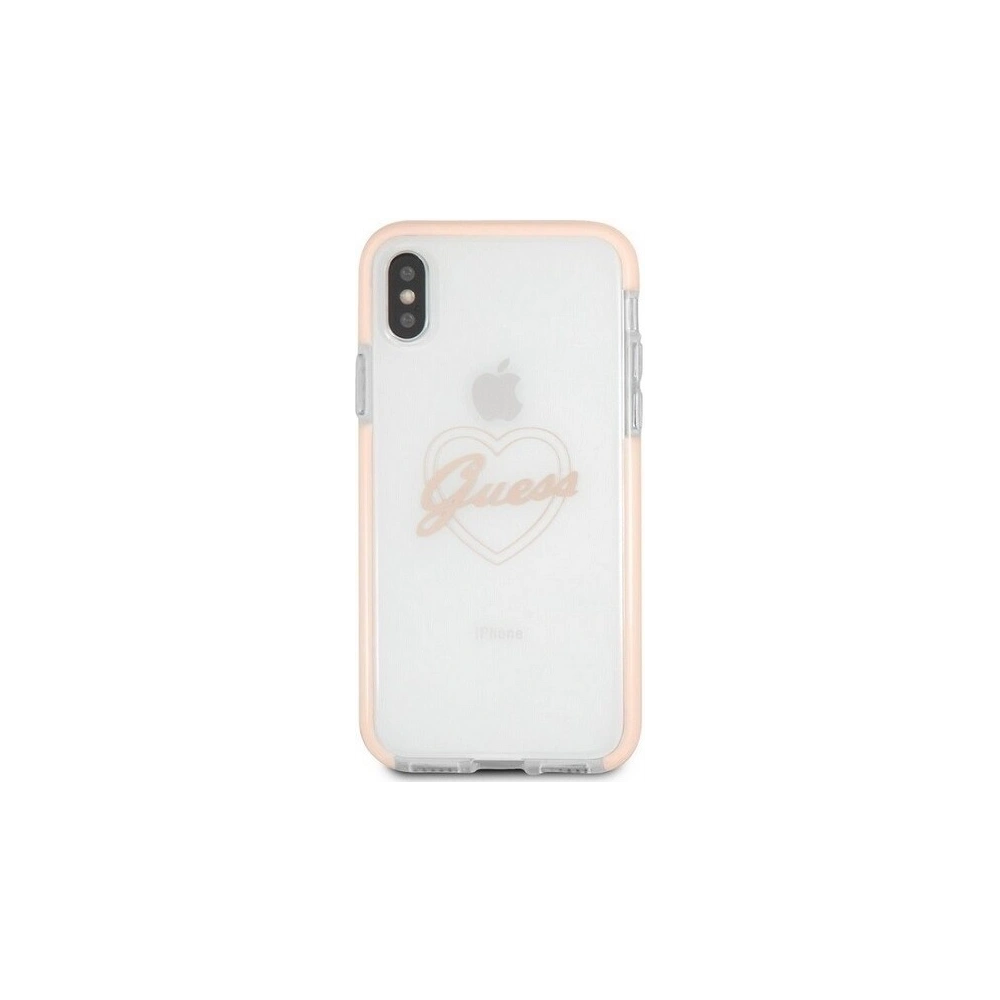 Hurtownia GSM - Etui Guess GUHCPXSHPI Apple iPhone X/XS hardcase pink Heart ShockProof - GUE340PNK - {ean13} - Hurt