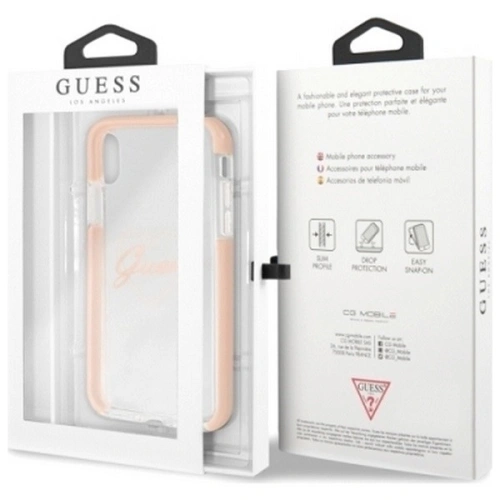 Etui Guess GUHCPXSHPI Apple iPhone X/XS hardcase pink Heart ShockProof