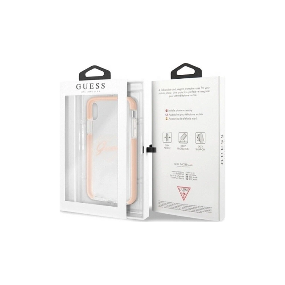 Hurtownia GSM - Etui Guess GUHCPXSHPI Apple iPhone X/XS hardcase pink Heart ShockProof - GUE340PNK - {ean13} - Hurt