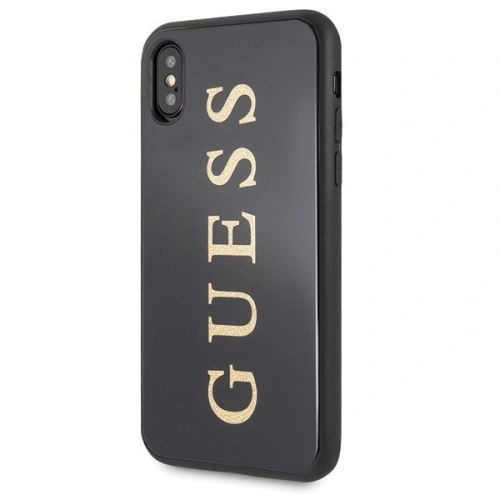 Etui Guess GUHCPXTGGGBK Apple iPhone X/XS czarny/black hard case Classic Double Layer Glitter