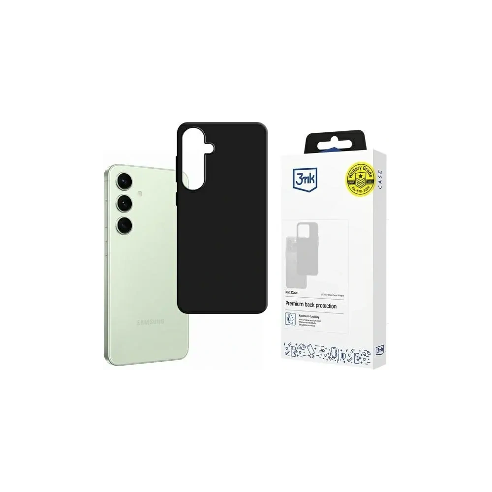 Hurtownia GSM - 3MK Carcasă Matt Samsung Galaxy S24 FE negru - 3MK15704 - {ean13} - Hurt