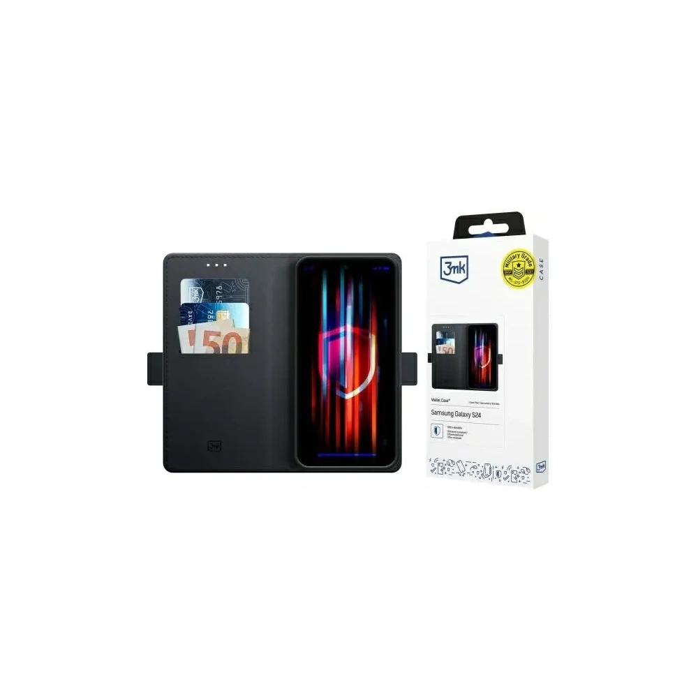 Hurtownia GSM - 3MK Husa portofel Samsung Galaxy S24 neagră - 3MK15707 - {ean13} - Hurt