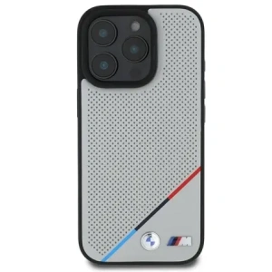 Hurtownia GSM - Etui BMW BMHMP16L23PUPDG Apple iPhone 16 Pro hardcase M Perforated Tricolor Line MagSafe szary/grey - BMW694 - {ean13} - Hurt