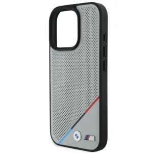 Hurtownia GSM - Etui BMW BMHMP16L23PUPDG Apple iPhone 16 Pro hardcase M Perforated Tricolor Line MagSafe szary/grey - BMW694 - {ean13} - Hurt