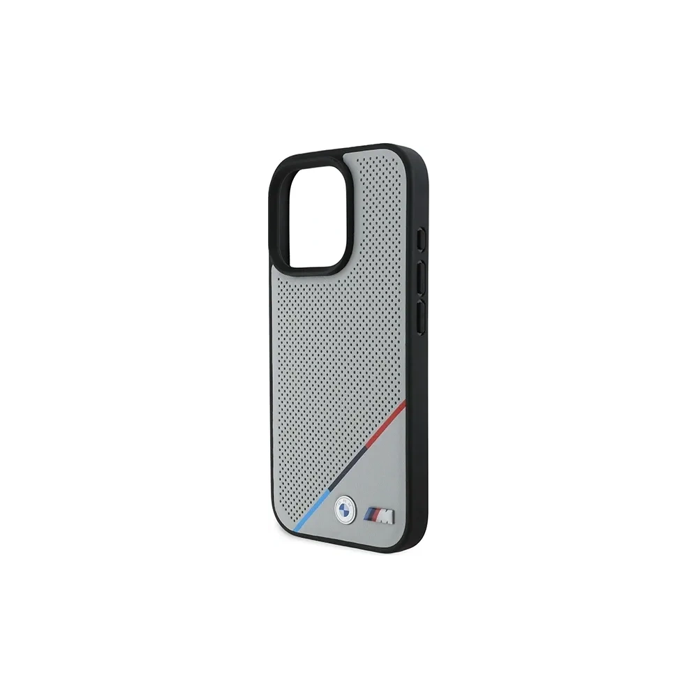 Wholesale BMW BMHMP16L23PUPDG Apple iPhone 16 Pro hardcase M Perforated Tricolor Line MagSafe grey - BMW694 - {ean13} - Hurt
