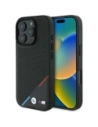 Wholesale BMW BMHMP16L23PUPDK Apple iPhone 16 Pro hardcase M Perforated Tricolor Line MagSafe black - BMW695 - {ean13} - Hurt