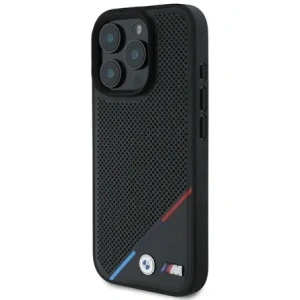 Hurtownia GSM - Etui BMW BMHMP16L23PUPDK Apple iPhone 16 Pro hardcase M Perforated Tricolor Line MagSafe černý/black - BMW695 - {ean13} - Hurt