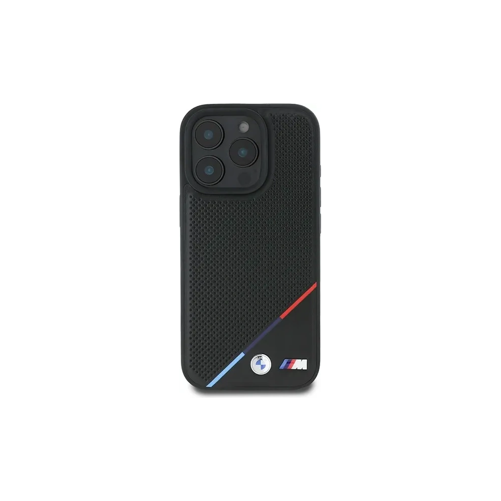 Wholesale BMW BMHMP16L23PUPDK Apple iPhone 16 Pro hardcase M Perforated Tricolor Line MagSafe black - BMW695 - {ean13} - Hurt
