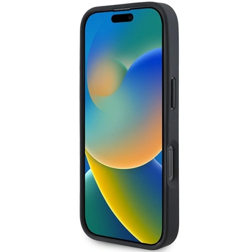 Etui BMW BMHMP16L23PUPDK Apple iPhone 16 Pro hardcase M Perforated Tricolor Line MagSafe czarny/black