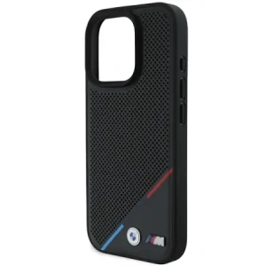 Hurtownia GSM - Etui BMW BMHMP16L23PUPDK Apple iPhone 16 Pro hardcase M Perforated Tricolor Line MagSafe czarny/black - BMW695 - {ean13} - Hurt