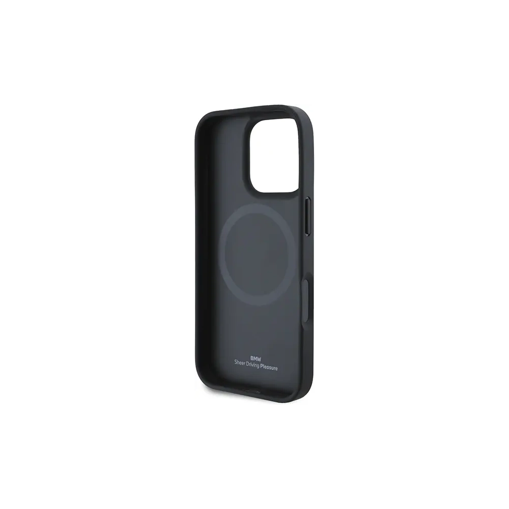 Wholesale BMW BMHMP16L23PUPDK Apple iPhone 16 Pro hardcase M Perforated Tricolor Line MagSafe black - BMW695 - {ean13} - Hurt