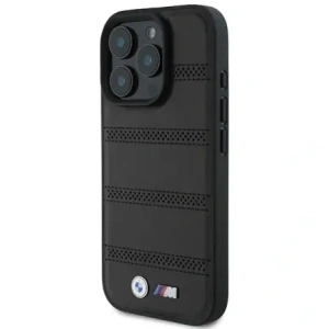 Hurtownia GSM - Etui BMW BMHMP16L23PUSPK Apple iPhone 16 Pro hardcase M Perforated And Stitched Line MagSafe černý/black - BMW696 - {ean13} - Hurt