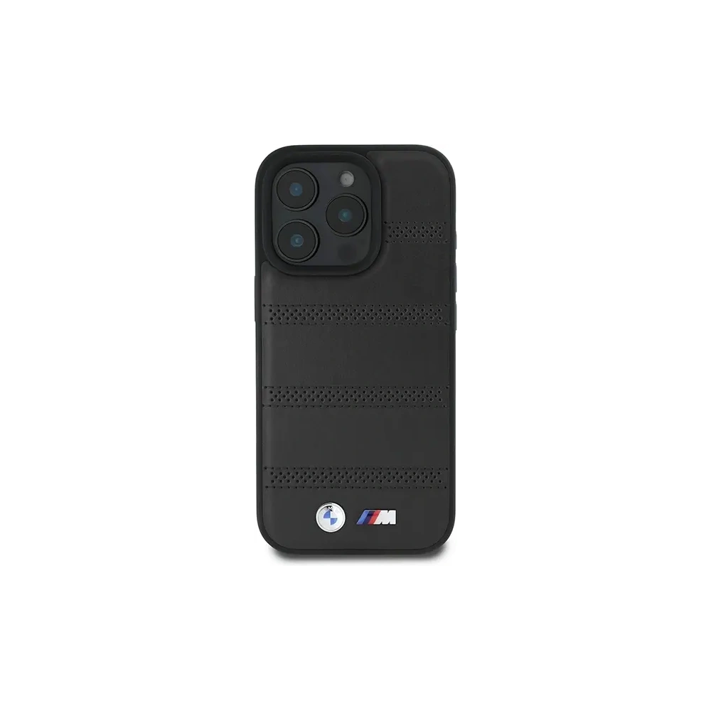 Hurtownia GSM - Etui BMW BMHMP16L23PUSPK Apple iPhone 16 Pro hardcase M Perforated And Stitched Line MagSafe czarny/black - BMW696 - {ean13} - Hurt