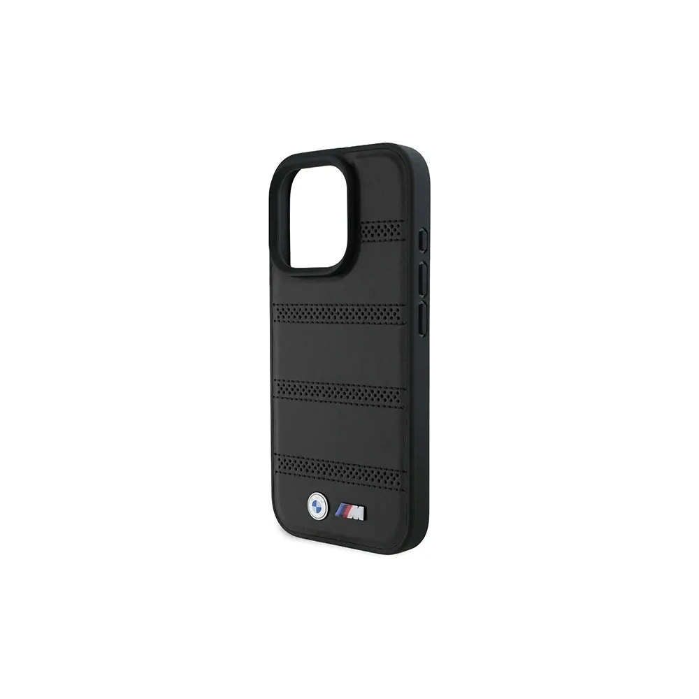 Hurtownia GSM - Etui BMW BMHMP16L23PUSPK Apple iPhone 16 Pro hardcase M Perforated And Stitched Line MagSafe czarny/black - BMW696 - {ean13} - Hurt