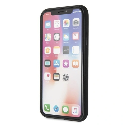 Etui Guess GUHCPXTGGGBK Apple iPhone X/XS czarny/black hard case Classic Double Layer Glitter