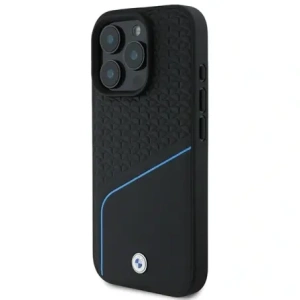 Hurtownia GSM - Etui BMW BMHMP16L23RDCLK Apple iPhone 16 Pro hardcase Sign Leather Textured And Line MagSafe czarny/black - BMW698 - {ean13} - Hurt
