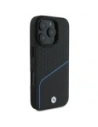 Hurtownia GSM - BMW BMHMP16L23RDCLK Apple iPhone 16 Pro hardcase semn piele texturată și linie MagSafe negru - BMW698 - {ean13} - Hurt