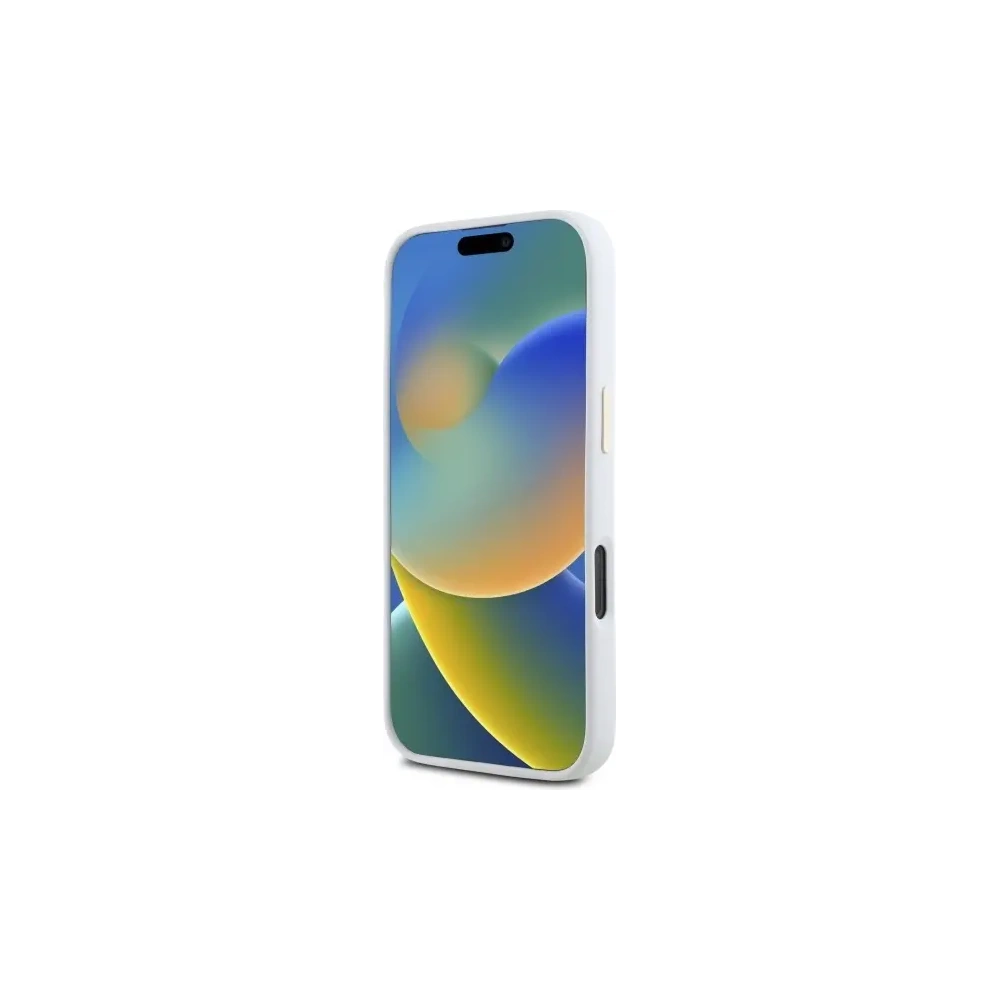 Hurtownia GSM - Guess GUHCP16XM4DGPH Apple iPhone 16 Pro Max Hardcase Silikon Logo Strass 4G weiß - GUE4111 - {ean13} - Hurt