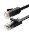 Płaski kabel sieciowy UGREEN Ethernet RJ45, Cat.6, UTP, 1m (czarny)