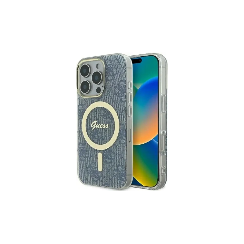 Hurtownia GSM - Etui Guess GUHMP16LH4STB Apple iPhone 16 Pro hardcase IML 4G MagSafe modrý/blue - GUE4114 - {ean13} - Hurt