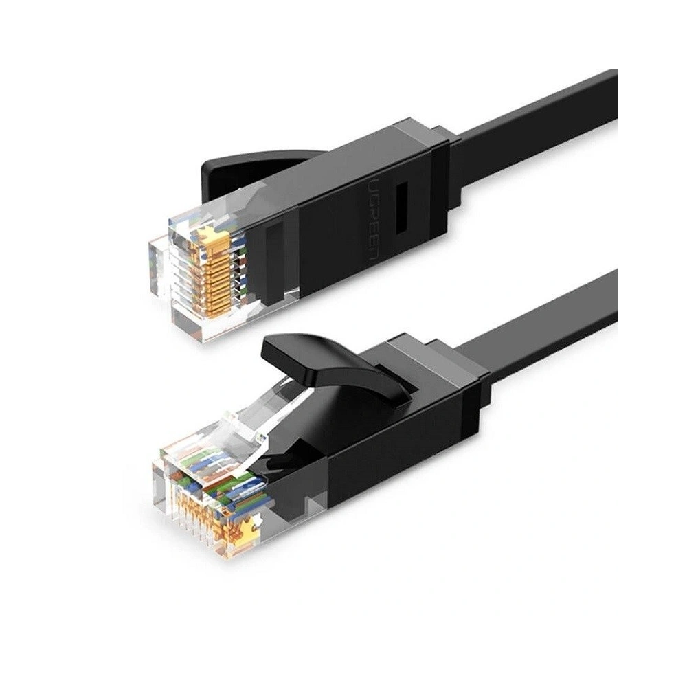 Hurtownia GSM - Płaski kabel sieciowy UGREEN Ethernet RJ45, Cat.6, UTP, 3m (czarny) - UGR230BLK - {ean13} - Hurt