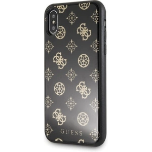 Hurtownia GSM - Etui Guess GUHCPXTGGPBK Apple iPhone X/XS czarny/black hard case Peony G Double Layer Glitter - GUE342BLK - {ean13} - Hurt