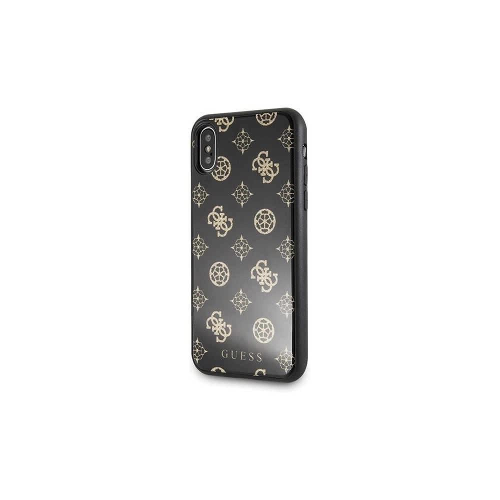 Hurtownia GSM - Etui Guess GUHCPXTGGPBK Apple iPhone X/XS czarny/black hard case Peony G Double Layer Glitter - GUE342BLK - {ean13} - Hurt