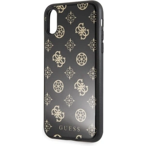 Hurtownia GSM - Etui Guess GUHCPXTGGPBK Apple iPhone X/XS czarny/black hard case Peony G Double Layer Glitter - GUE342BLK - {ean13} - Hurt