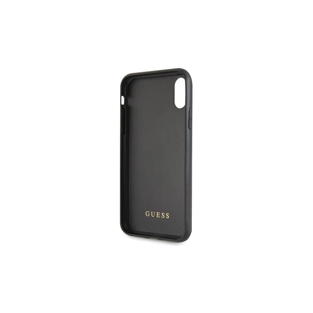 Wholesale Guess GUHCPXTGGPBK iPhone X/XS black hard case Peony G Double Layer Glitter - GUE342BLK - {ean13} - Hurt