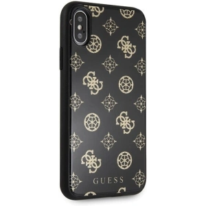Hurtownia GSM - Etui Guess GUHCPXTGGPBK Apple iPhone X/XS czarny/black hard case Peony G Double Layer Glitter - GUE342BLK - {ean13} - Hurt