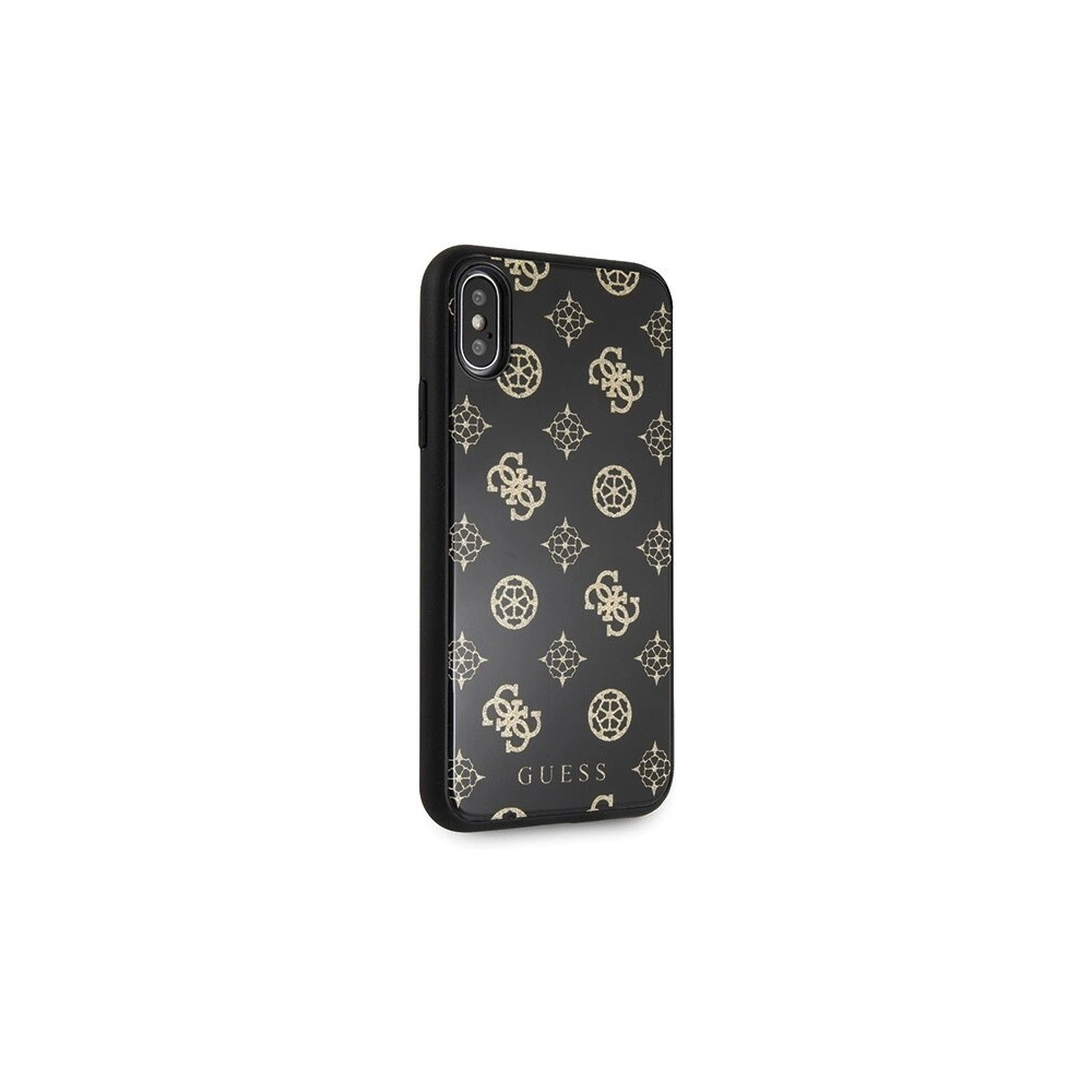 Hurtownia GSM - Etui Guess GUHCPXTGGPBK Apple iPhone X/XS czarny/black hard case Peony G Double Layer Glitter - GUE342BLK - {ean13} - Hurt