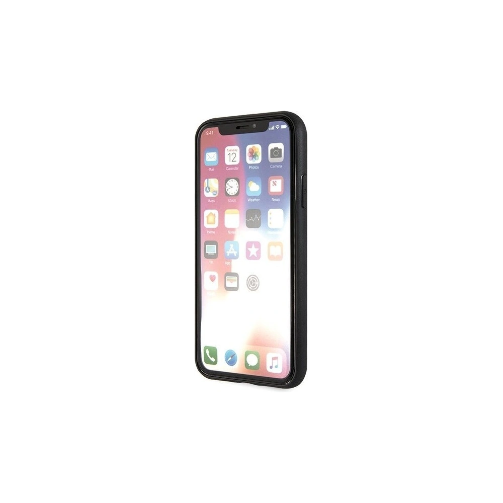 Hurtownia GSM - Etui Guess GUHCPXTGGPBK Apple iPhone X/XS czarny/black hard case Peony G Double Layer Glitter - GUE342BLK - {ean13} - Hurt