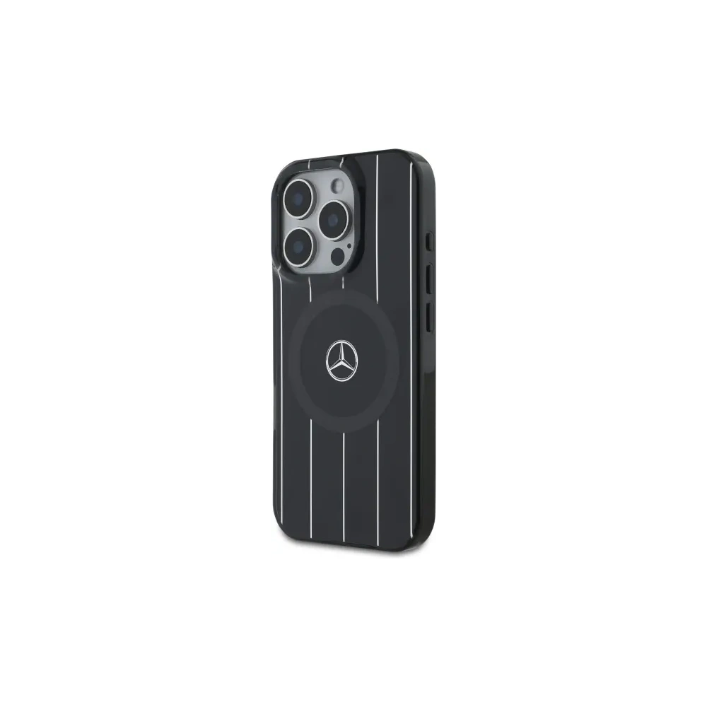 Hurtownia GSM - Mercedes MEHMP16L23HRSK Apple iPhone 16 Pro husă dură MB Double Layer Crossed Lines MagSafe neagră - MRS242 - {ean13} - Hurt