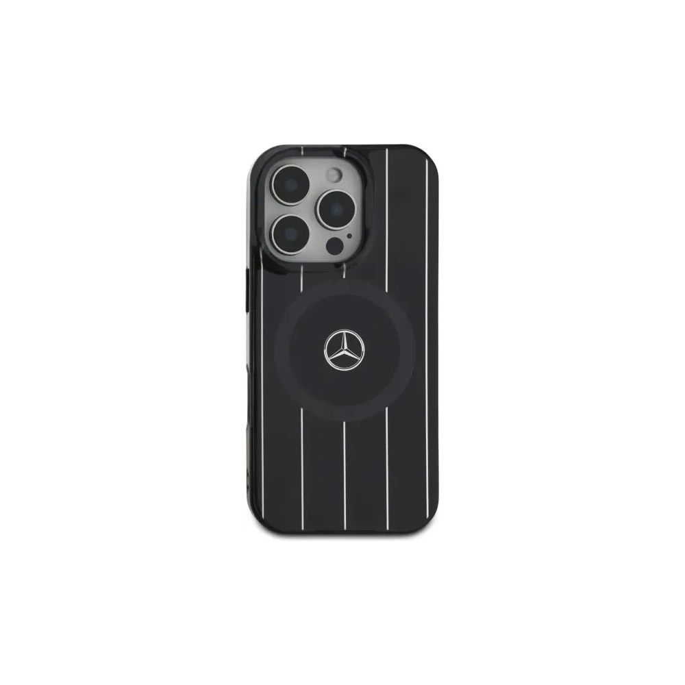 Hurtownia GSM - Mercedes MEHMP16L23HRSK Apple iPhone 16 Pro husă dură MB Double Layer Crossed Lines MagSafe neagră - MRS242 - {ean13} - Hurt