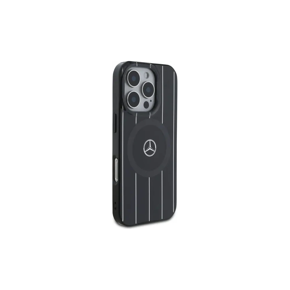 Hurtownia GSM - Mercedes MEHMP16L23HRSK Apple iPhone 16 Pro husă dură MB Double Layer Crossed Lines MagSafe neagră - MRS242 - {ean13} - Hurt