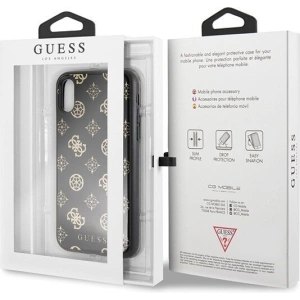 Hurtownia GSM - Etui Guess GUHCPXTGGPBK Apple iPhone X/XS czarny/black hard case Peony G Double Layer Glitter - GUE342BLK - {ean13} - Hurt