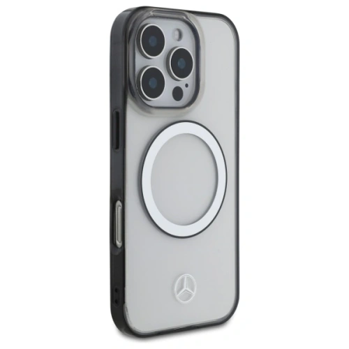 Etui Mercedes MEHMP16L23HUOKC Apple iPhone 16 Pro hardcase Printed logo MagSafe transparent