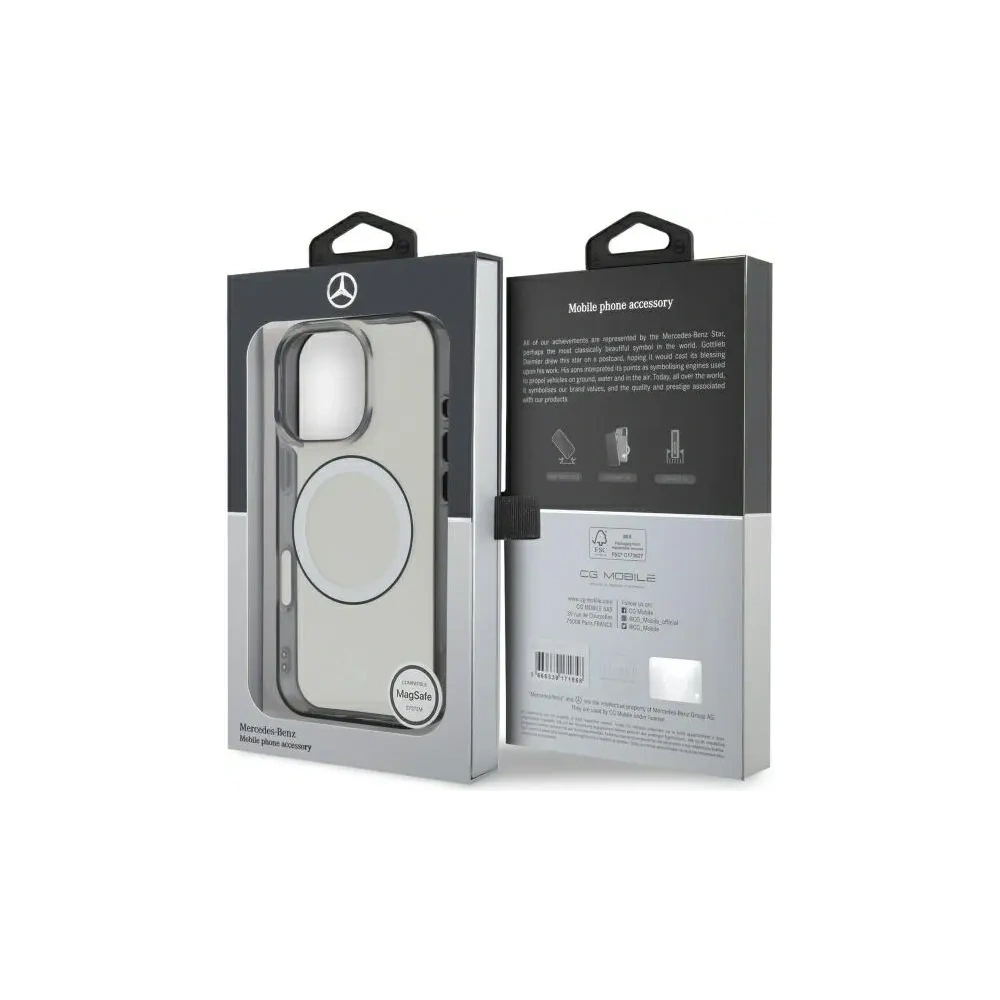 Hurtownia GSM - Etui Mercedes MEHMP16L23HUOKC Apple iPhone 16 Pro hardcase s potiskem loga MagSafe transparentní - MRS243 - {ean13} - Hurt