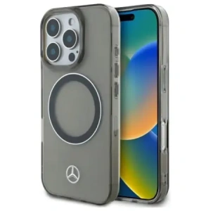 Hurtownia GSM - Etui Mercedes MEHMP16L23HUOSK Apple iPhone 16 Pro hardcase Silver Ring MagSafe czarny/black - MRS244 - {ean13} - Hurt